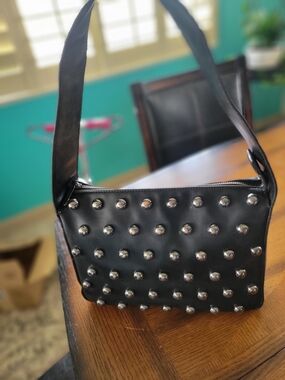 Bcbgeneration Black Studded Shoulder Bag - Sleek Everyday Carry